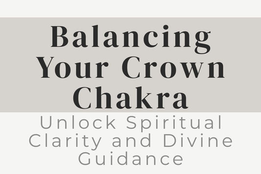 blog cover image for "Balancing Your Crown Chakra: Unlock Spiritual Clarity and Divine Guidance" – crown chakra healing, spiritual clarity, divine connection, higher awareness