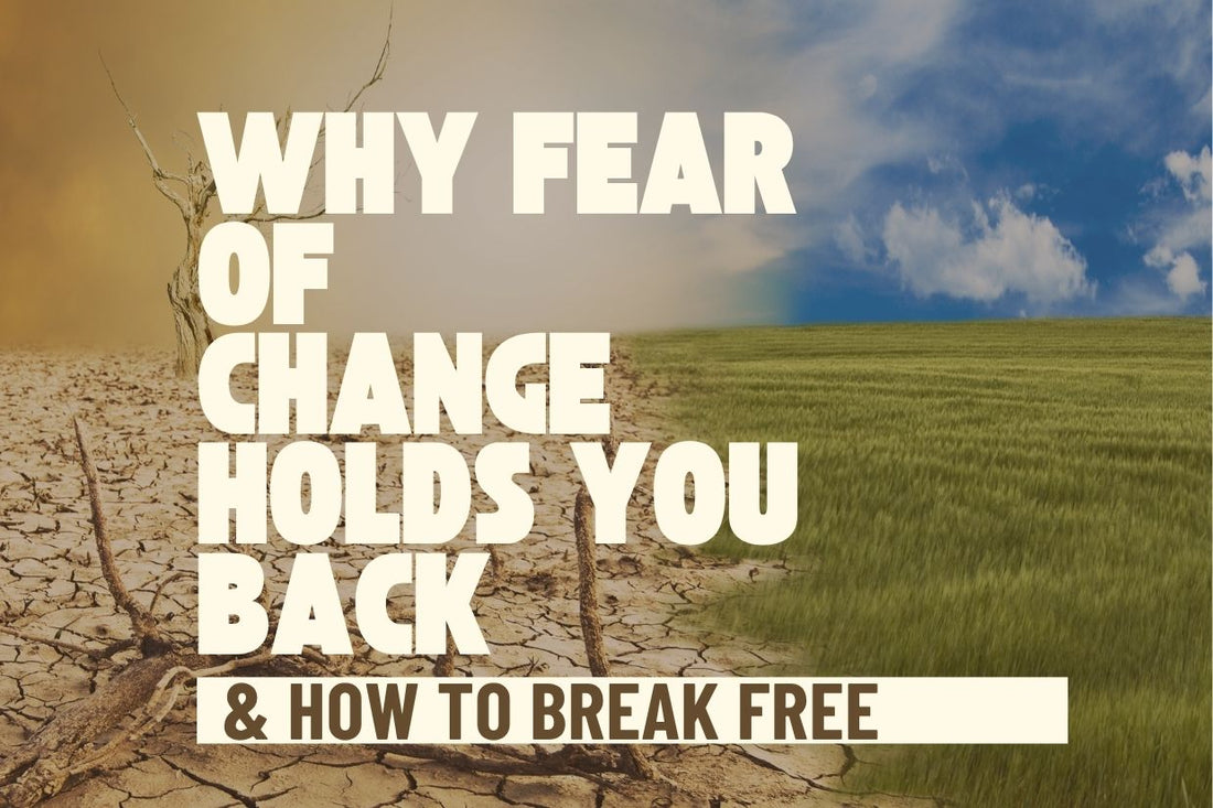 Blog banner for Why Fear of Change Holds You Back: understanding resistance and gently embracing personal transformation.