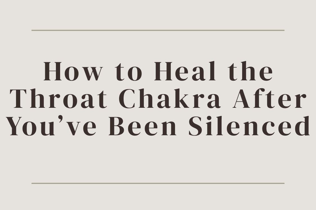 blog image cover "How to Heal the Throat Chakra After You’ve Been Silenced" throat chakra healing, self expression, communication, emotional healing, trauma recovery, finding your voice, energy healing