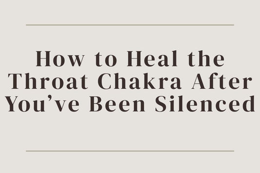 blog image cover "How to Heal the Throat Chakra After You’ve Been Silenced" throat chakra healing, self expression, communication, emotional healing, trauma recovery, finding your voice, energy healing
