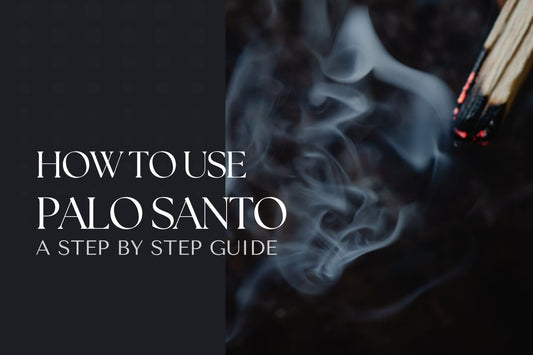 Step-by-step guide on how to use Palo Santo for smudging, energy cleansing, and setting intentions to release stagnant energy and invite positive energy into your space.