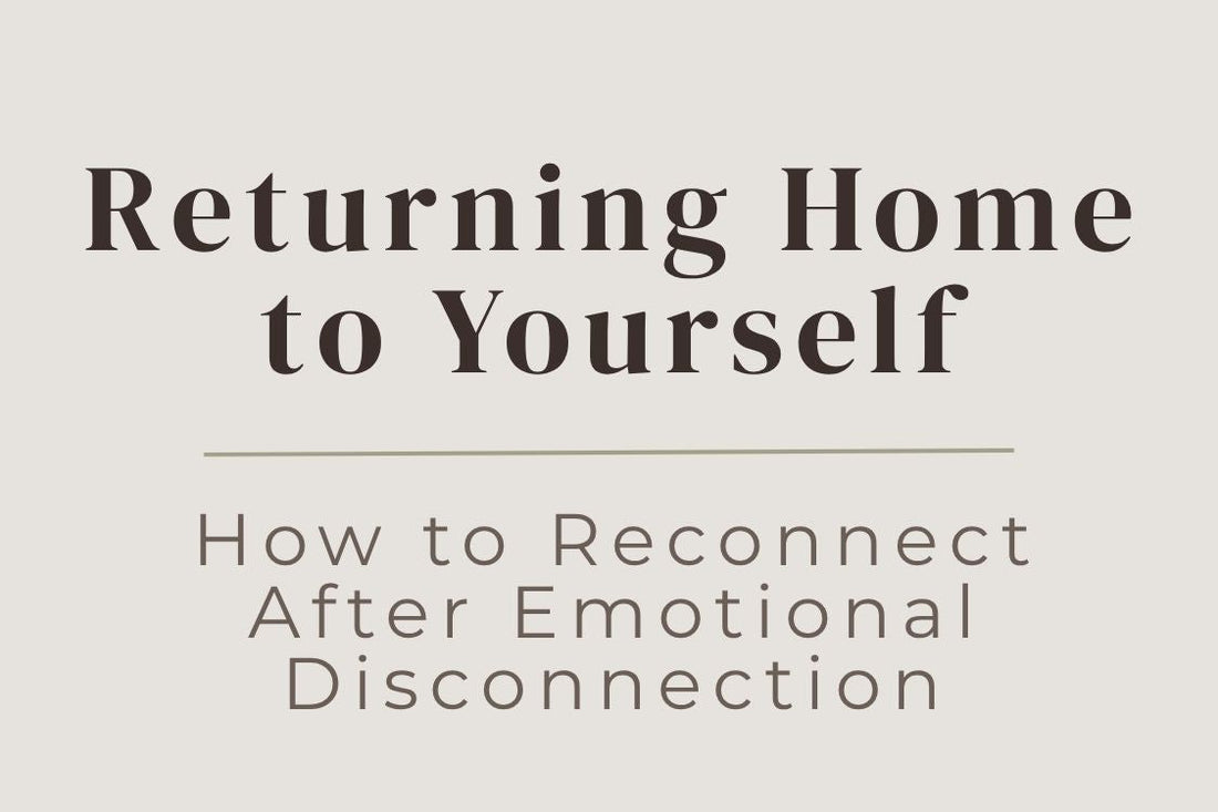 blog image cover "Returning Home to Yourself: How to Reconnect After Emotional Disconnection" emotional disconnection, self reconnection, nervous system regulation, somatic healing, inner awareness, healing journey, self awareness
