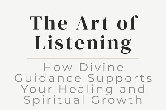 blog title cover “The Art of Listening: How Divine Guidance Supports Your Healing and Spiritual Growth” divine guidance, spiritual growth, inner wisdom, intuition, healing journey, spiritual connection