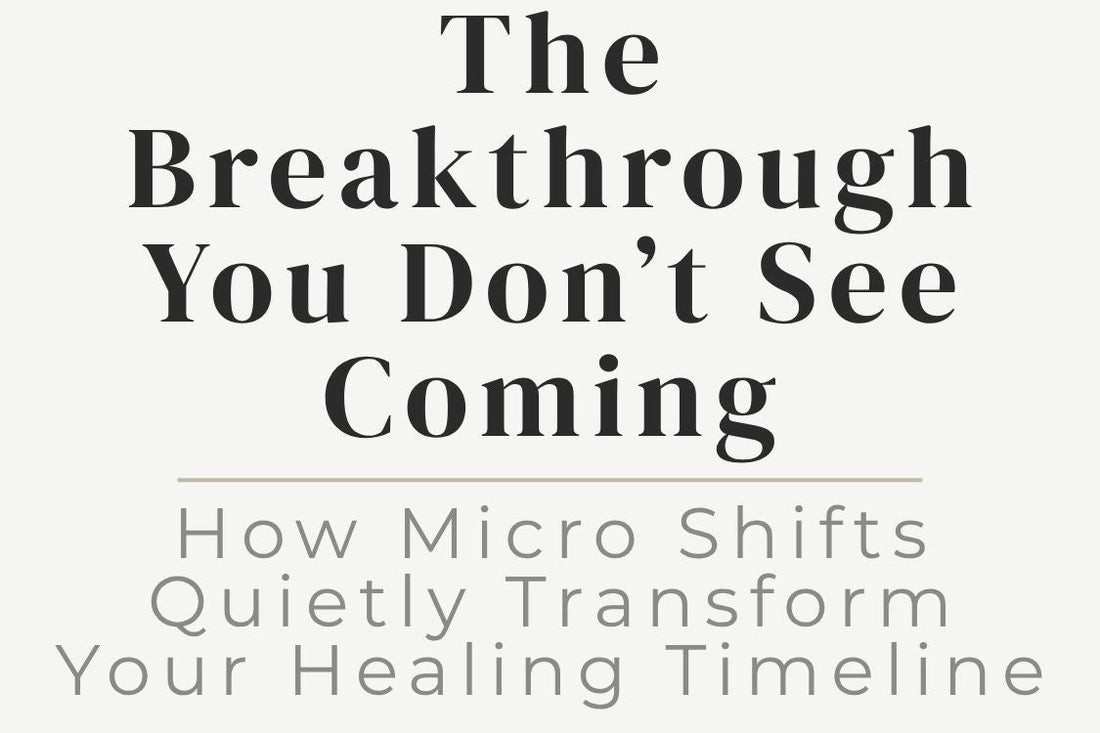 blog image cover "The Breakthrough You Don’t See Coming: How Micro Shifts Quietly Transform Your Healing Timeline" personal growth, healing journey, transformation, mindset shifts, emotional healing, self awareness, inner change