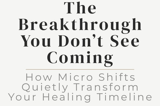blog image cover "The Breakthrough You Don’t See Coming: How Micro Shifts Quietly Transform Your Healing Timeline" personal growth, healing journey, transformation, mindset shifts, emotional healing, self awareness, inner change