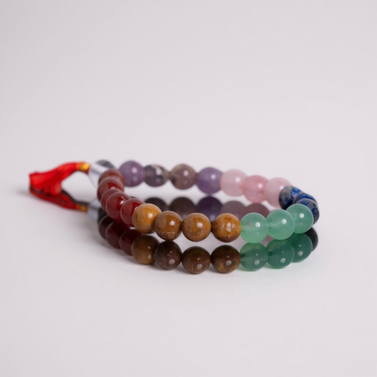 Pulsera de poder de piedra de 7 chakras