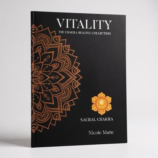 Vitality Shadow Work Journal for Sacral Chakra healing, designed to support creativity, emotional flow, sensuality, and balanced energetic expression during your inner healing journey.