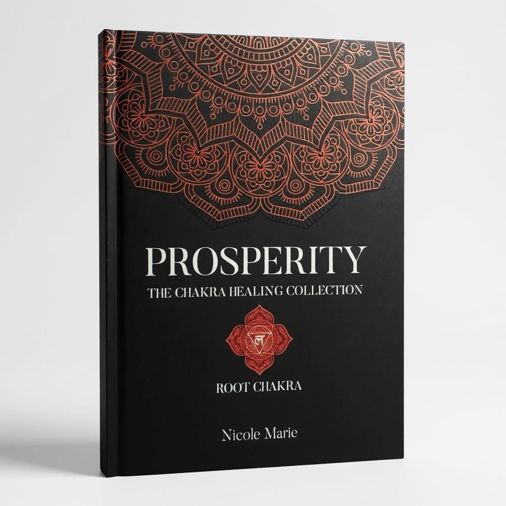 Prosperity Shadow Work Journal for Root Chakra healing, designed to support grounding, stability, abundance mindset, and emotional safety during deep inner work.