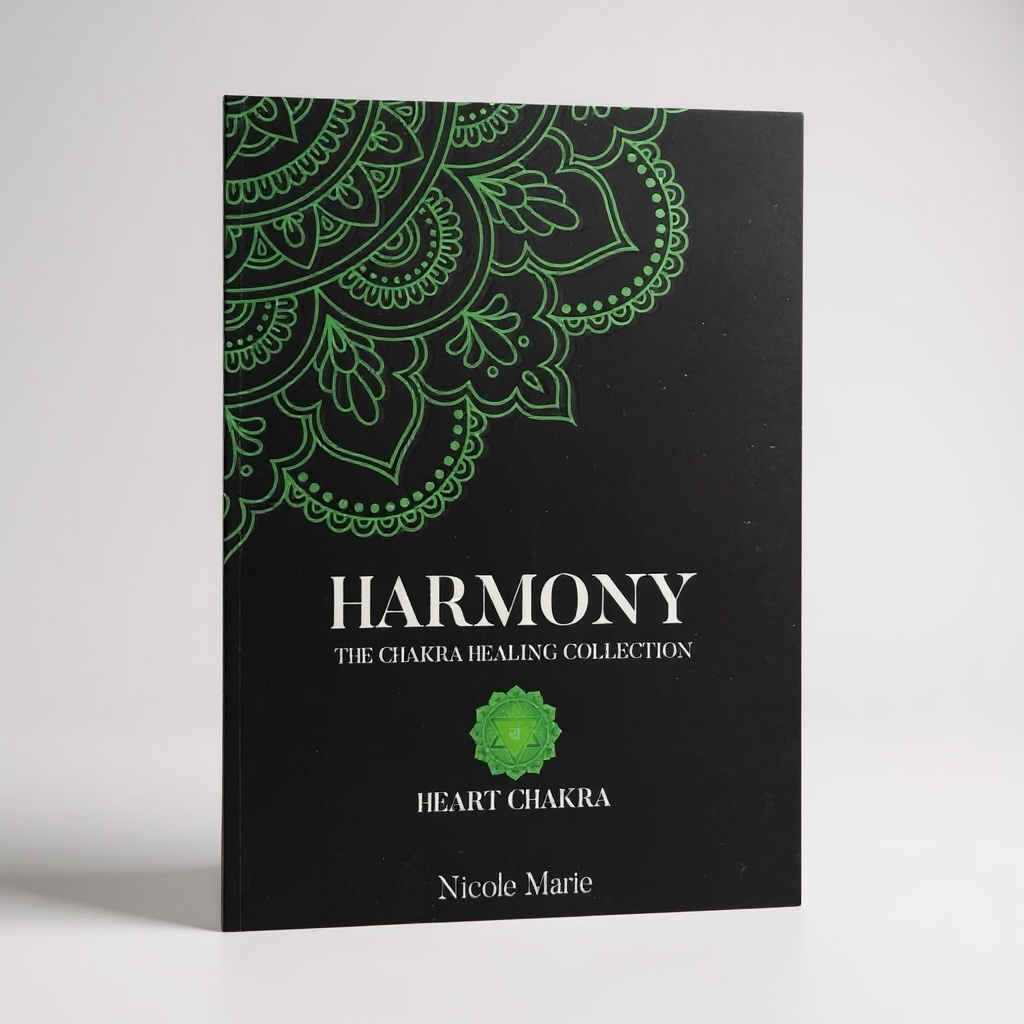 Harmony Shadow Work Journal for Heart Chakra healing, supporting emotional balance, self-love, compassion, and deeper heart-centered awareness.