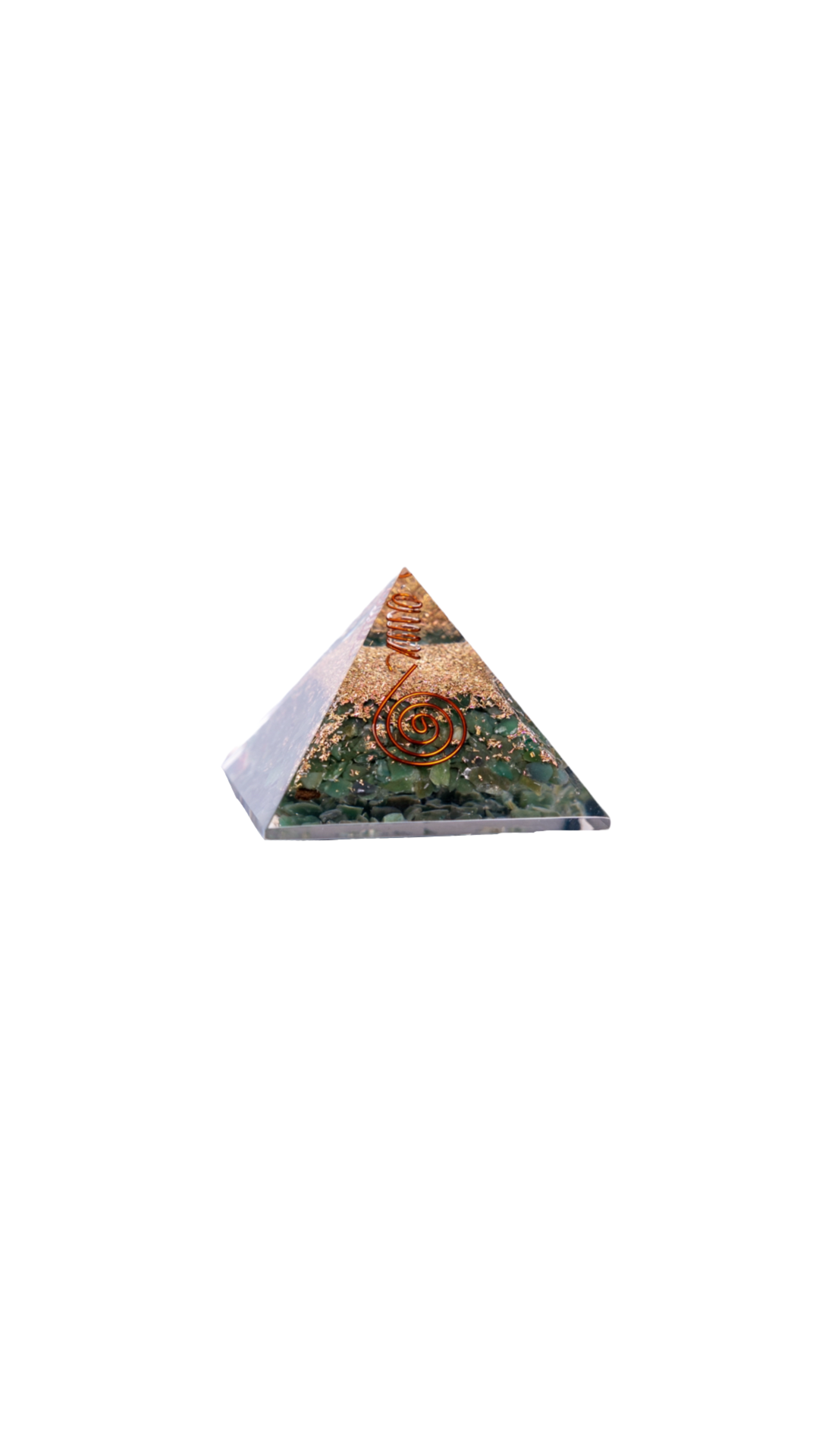 Green Aventurine Orgonite Pyramid