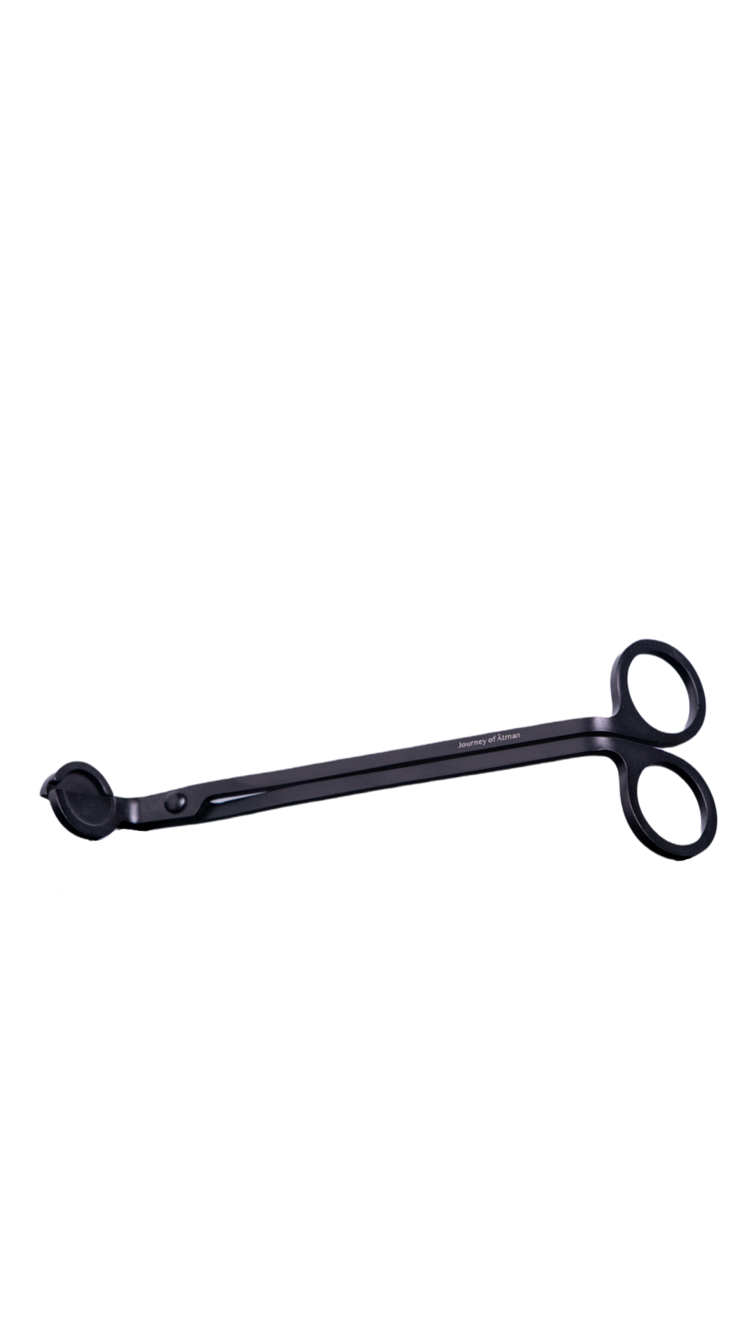 Slate candle wick trimmer for precise candle maintenance, designed to safely trim wicks, promote even burning, and extend candle life.