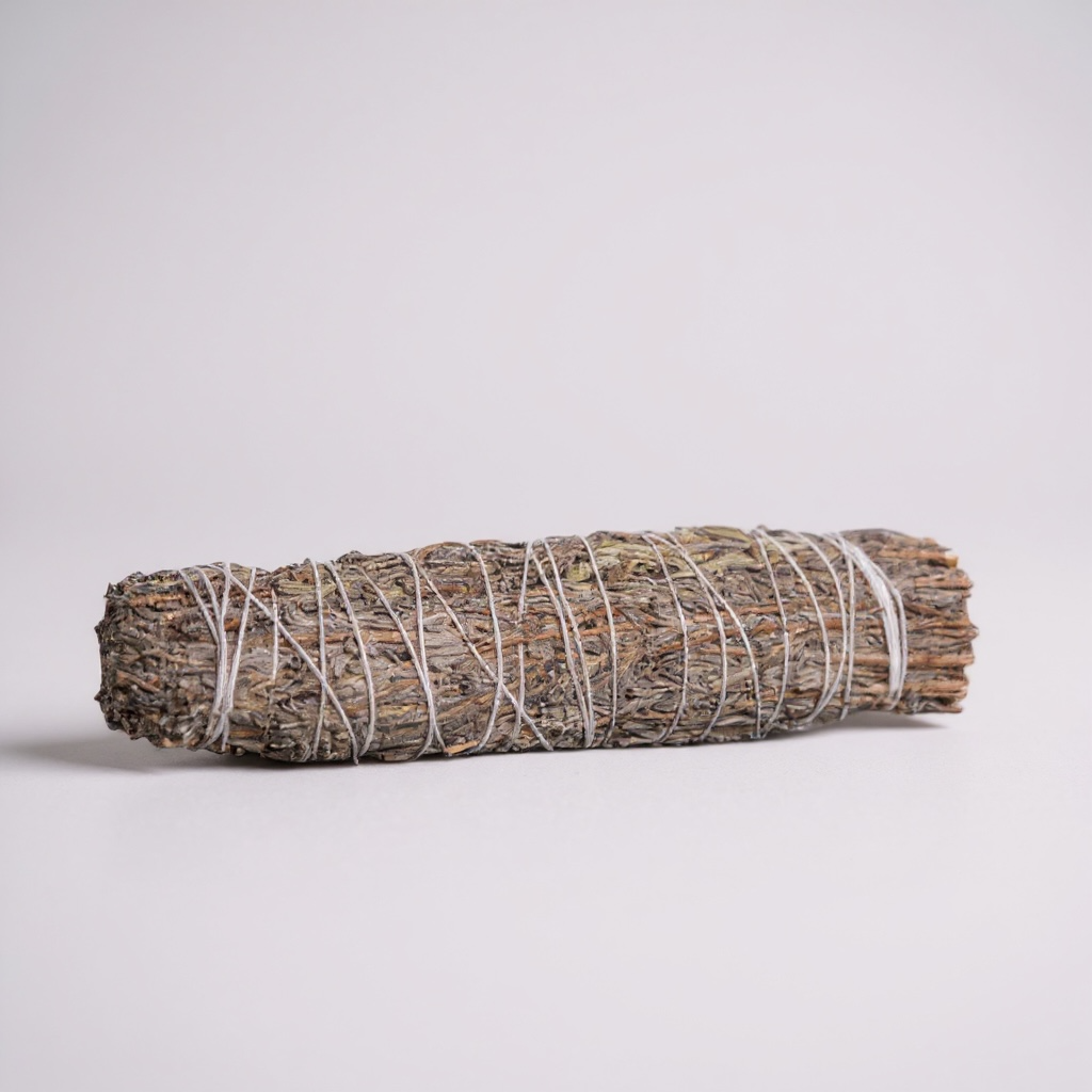 5" Natural Lavender Smudge Wand for spiritual cleansing, relaxation, and promoting calm energy during meditation and rituals.